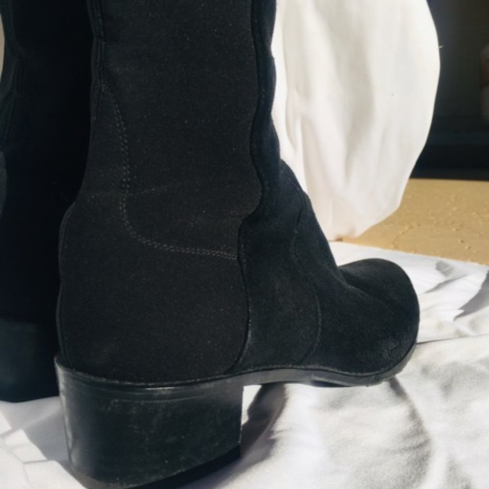 Black Suede Over-the-knee-boot, Stuart Weitzman - Picture 7 of 8
